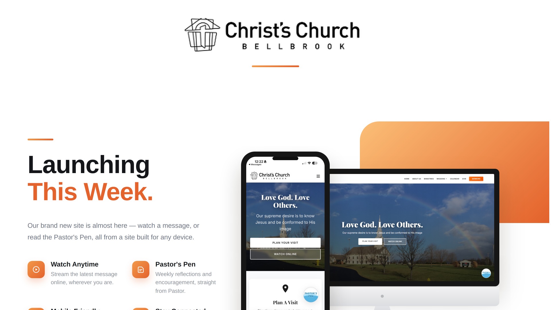 Church New Website Launch