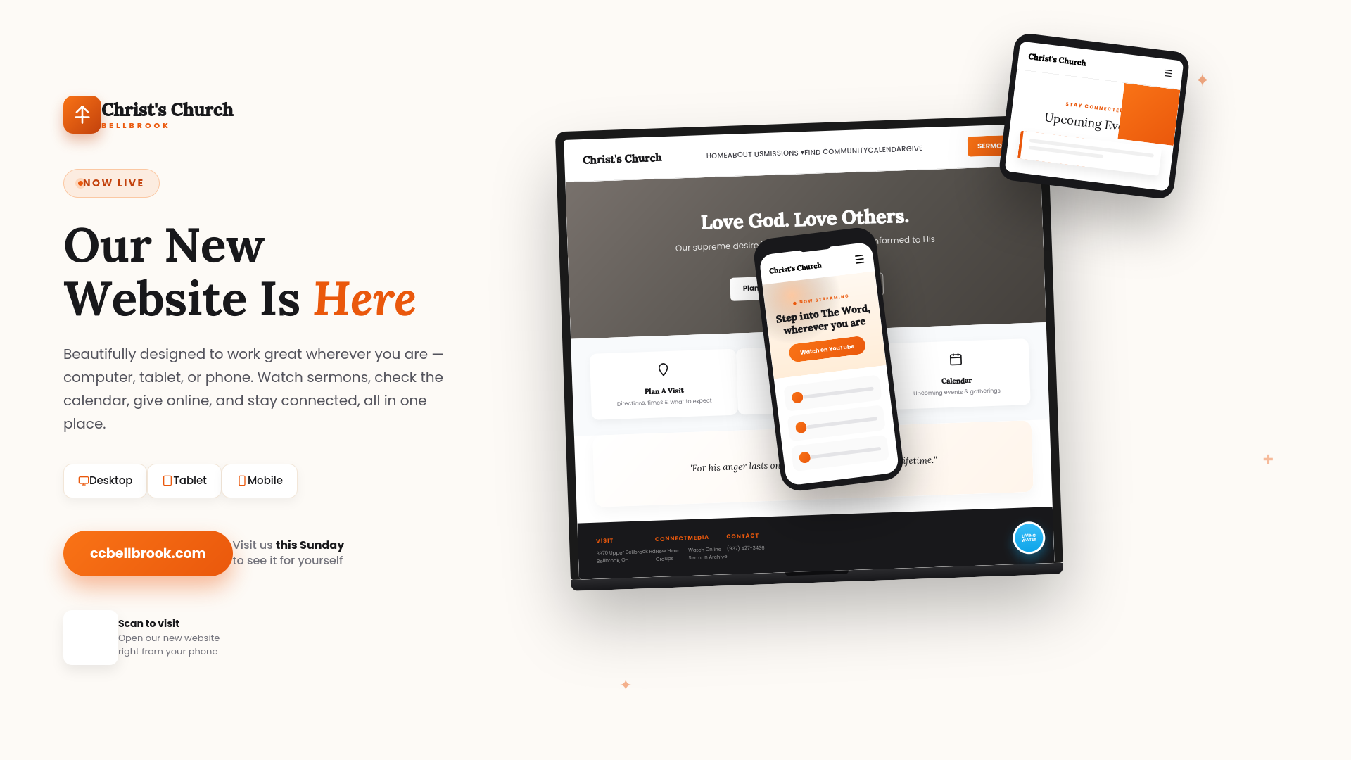 Church New Website Launch